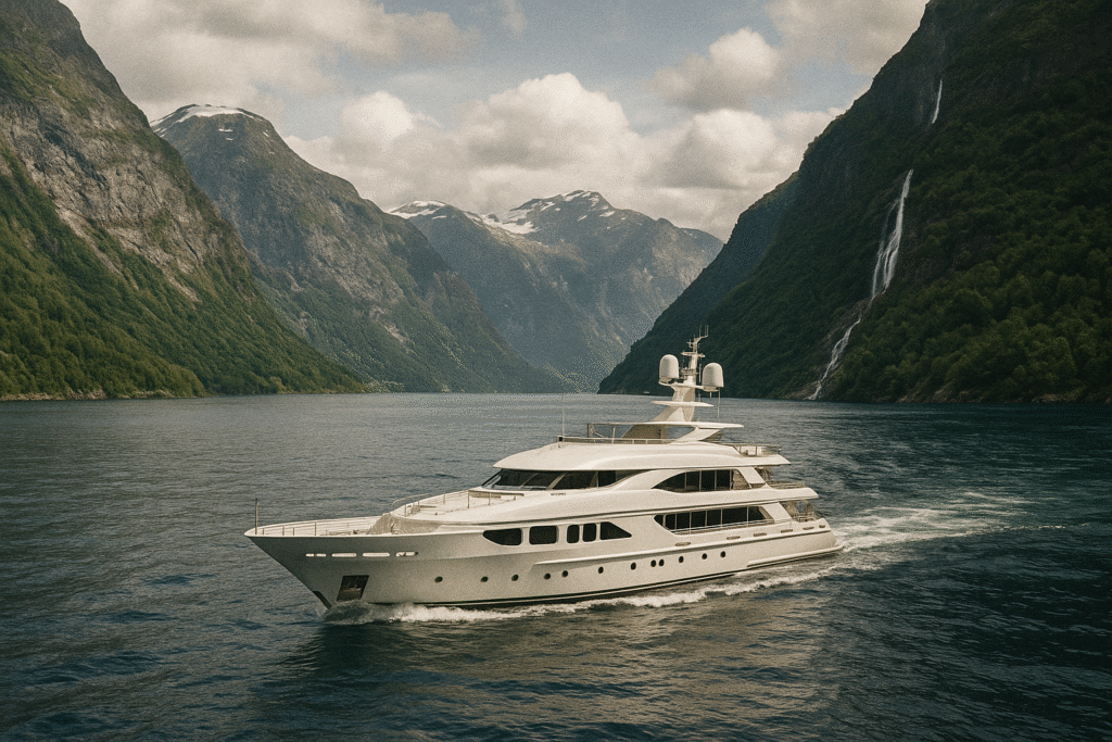 Yacht di Fjord