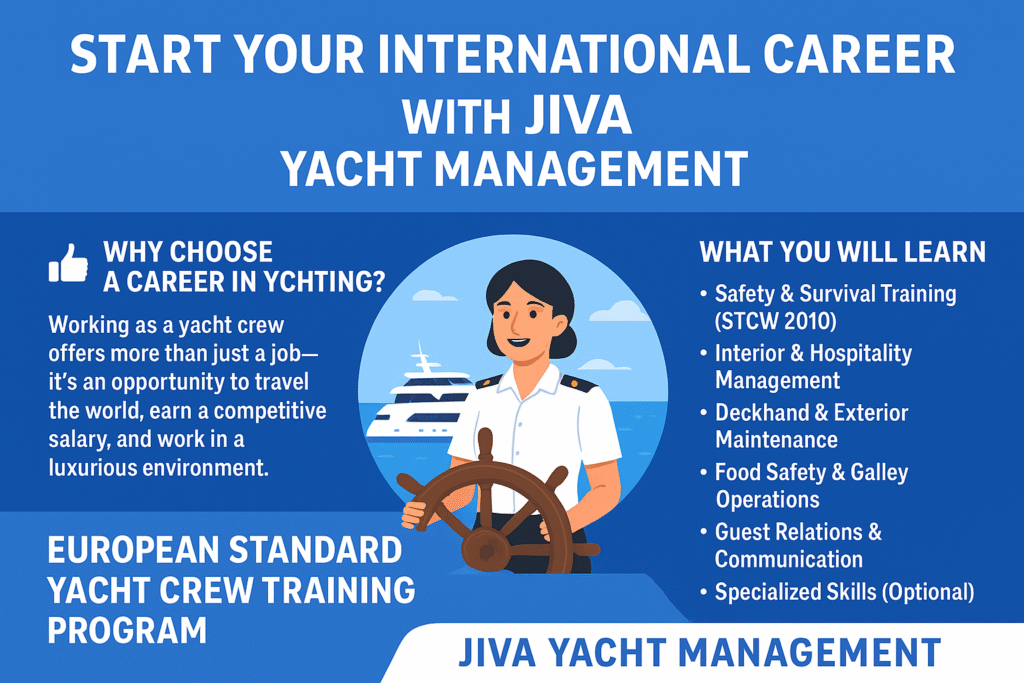 Start Your International Career With Jiva Yacht Management